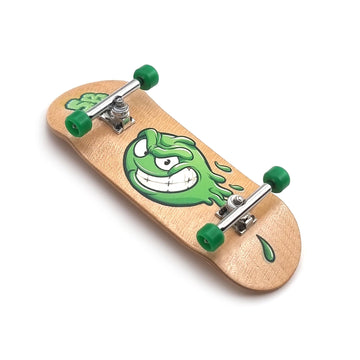 34mm x 96mm Pro Fingerboard Set-Up (Complete) | Real Wood Deck (5-Layers) | Pro Trucks with Lock-Nuts | Polyurethane Pro Wheels | Real Ball Bearings | Slimeball (Wood Version)  SPITBOARDS